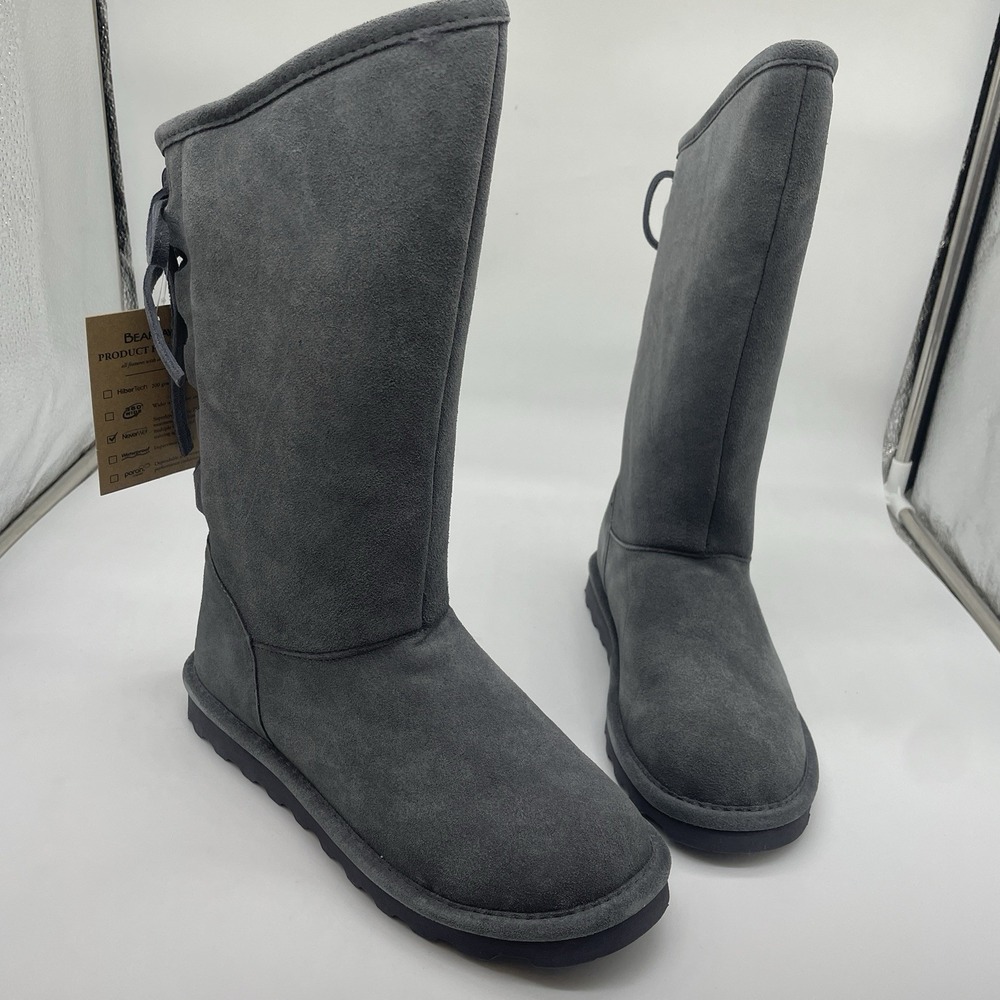 Bearpaw Phylly Boot Charcoal Winter Boot Women's Size 6